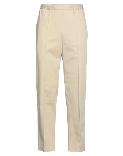 Shop Ami Alexandre Mattiussi Man Pants Beige Size 26 Polyester, Wool