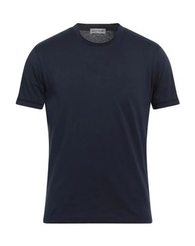 Shop Daniele Alessandrini Homme Man T-shirt Midnight Blue Size S Cotton