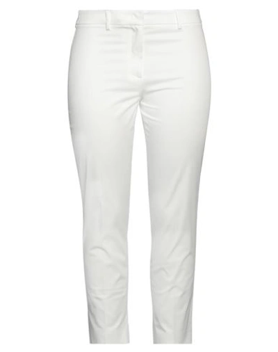 Weekend Max Mara Woman Pants White Size 16 Cotton, Elastane In White
