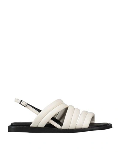 Shop Poesie Veneziane Woman Sandals White Size 5 Soft Leather