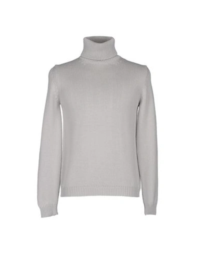 Shop Roberto Collina Man Turtleneck Light Grey Size 38 Merino Wool