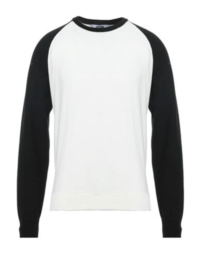Mauro Grifoni Grifoni Man Sweater Off White Size 44 Cotton, Polyamide, Elastane In Off White