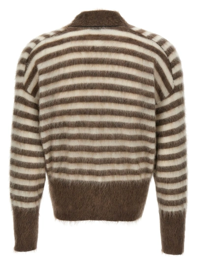 Shop Brunello Cucinelli Striped Cardigan Sweater, Cardigans Multicolor