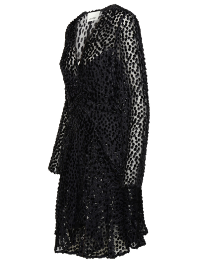 Shop Isabel Marant Usmara Black Silk Blend Dress