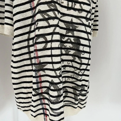 Pre-owned Dior Striped Printed Knit Top