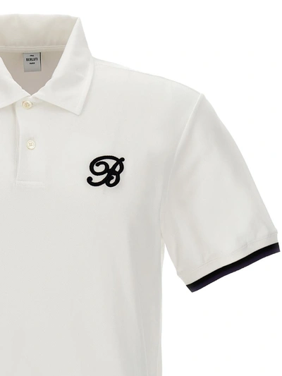 Shop Berluti Logo Embroidery Polo Shirt In White