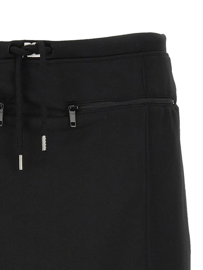 Courrèges Logo-patch Drawstring-waist Miniskirt In Black