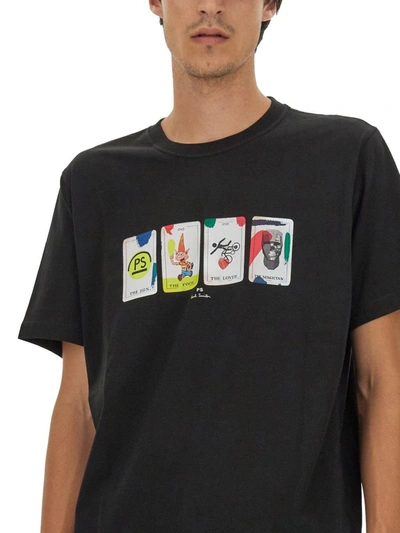 Shop Ps By Paul Smith Ps Paul Smith Tarot T-shirt In Black