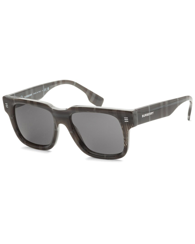 Shop Burberry Men's Hayden 54mm Sunglasses In Grey