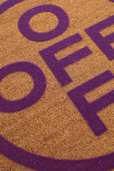 Shop Off-white Doormat With Logo Women In Purple