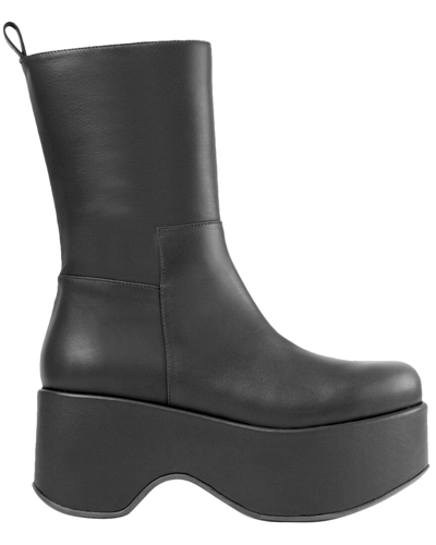 Shop Paloma Barceló Paloma Barcelo Eider Leather Boot In Black
