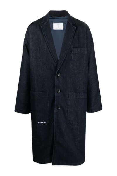 Shop Société Anonyme Loose Denim Coat In Blue
