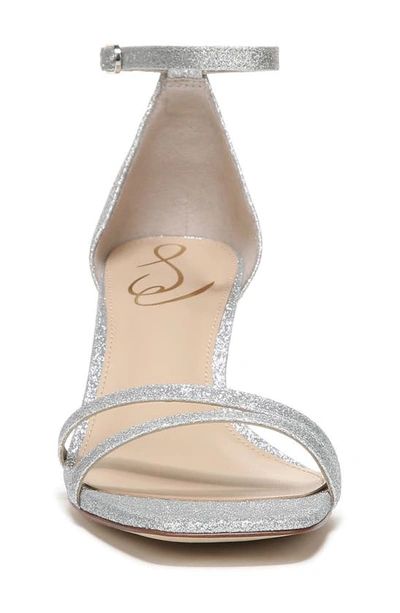 Shop Sam Edelman Peonie Square Toe Sandal In Soft Silver