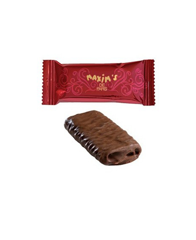 Maxim's De Paris Tin Box Milk Chocolate Crepe Lace Cookies, 16 Piece In No Color