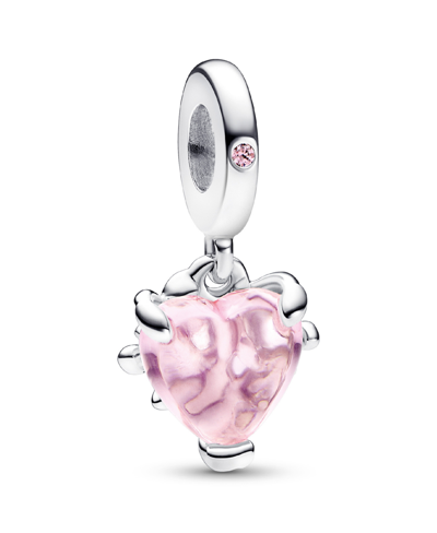 Pandora Mixed Stone Pink Family Tree Heart Dangle Charm In Pink