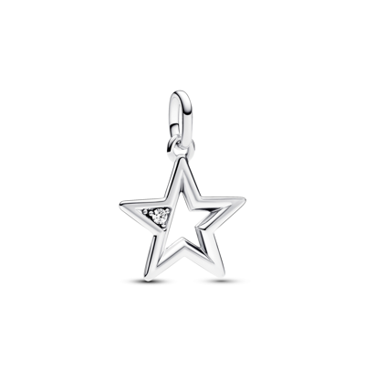 Pandora Me Cubic Zirconia Star Medallion Charm In Clear