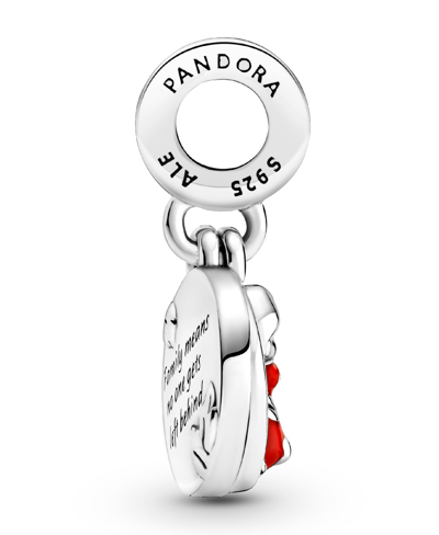 Pandora Sterling Silver Disney Lilo Stitch Family Dangle Charm In Multicolor