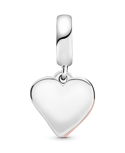 Shop Pandora Cubic Zirconia Sparkling Freehand Heart Dangle Charm In Clear