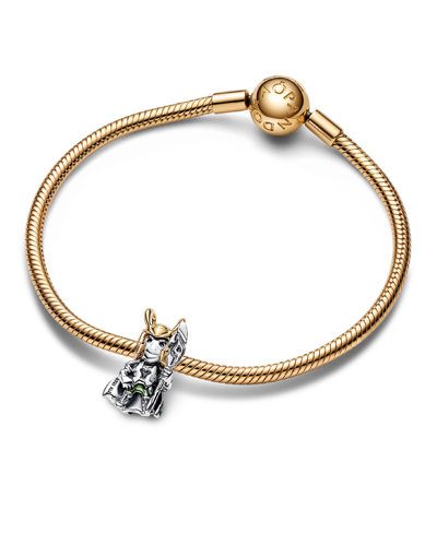 Pandora Sterling Silver Marvel Loki Charm In Green