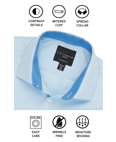 Shop Calabrum Men's Regular-fit Micro-geo Dress Shirt In Lilac