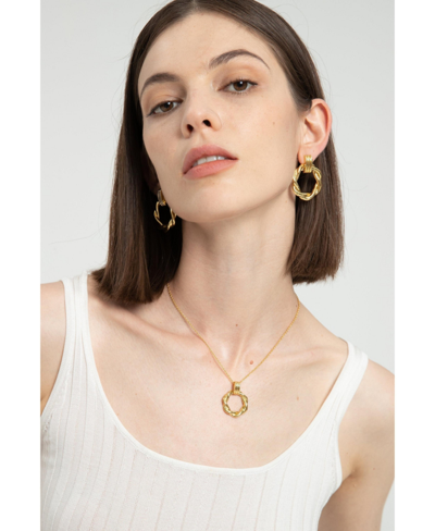 Shop Classicharms Elea Twisted Hoop Earrings In Gold