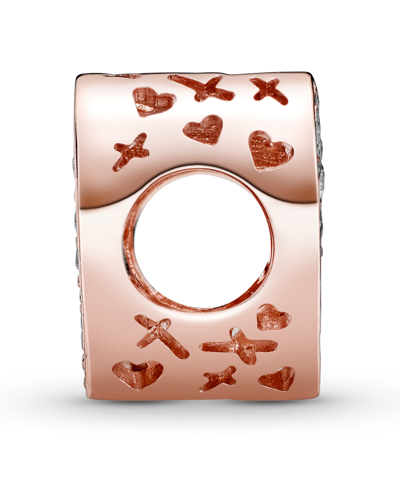 Pandora Cubic Zirconia Sparkling Freehand Heart Charm In Clear