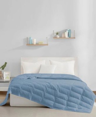 Unikome Cooling Lyocell Lightweight Down Blanket In Dusty Aqua