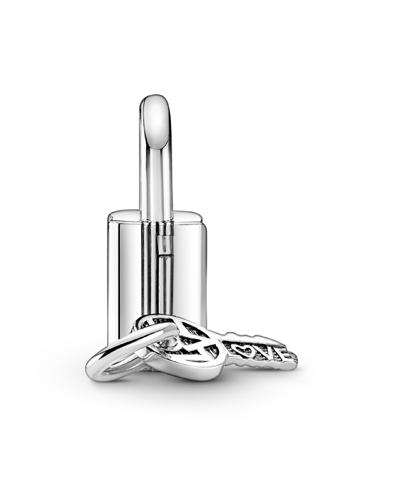 Pandora Cubic Zirconia Padlock And Key Dangle Charm In Clear
