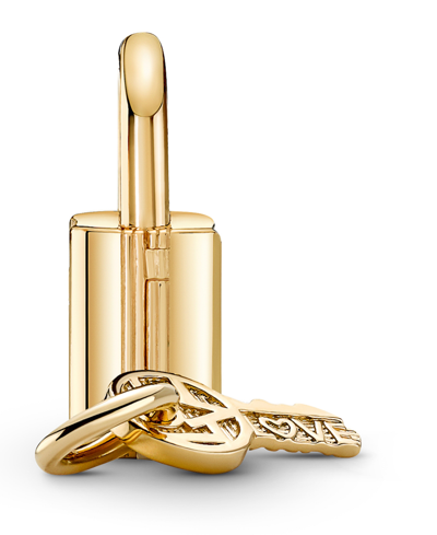 Pandora Cubic Zirconia Padlock Key Dangle Charm In Clear