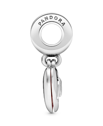 Pandora Cubic Zirconia Mom Script Heart Dangle Charm In Pink