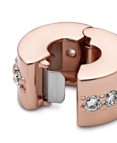 Shop Pandora Cubic Zirconia Sparkling Row Spacer Charm In Rose Gold