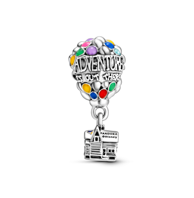Pandora Disney Sterling Silver Pixar Up House Balloons Charm In Multicolor