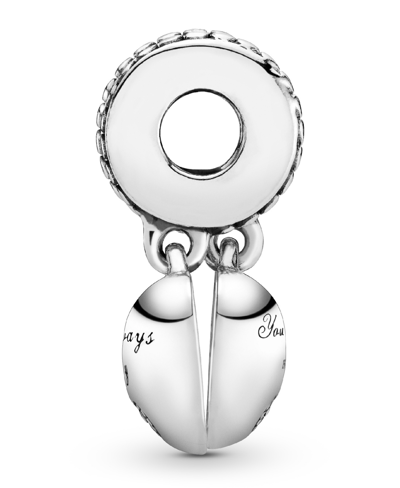 Pandora Cubic Zirconia Mother Daughter Hearts Dangle Charm In Pink