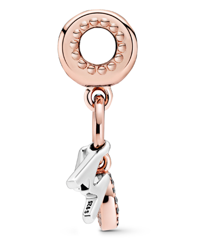 Pandora Cubic Zirconia Mom Letters Dangle Charm In Clear