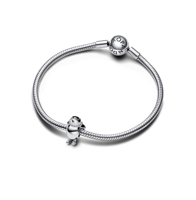 Pandora Cubic Zirconia Skiing Penguin Charm In Black