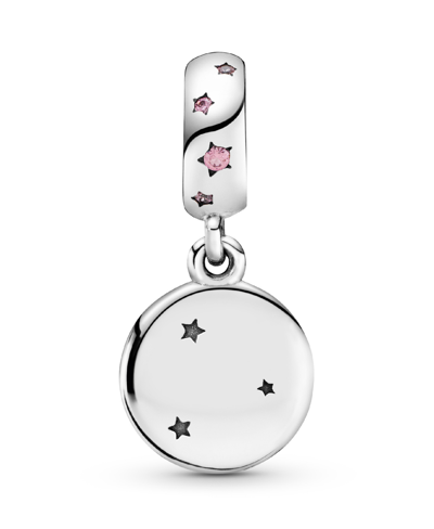 Pandora Cubic Zirconia Forever Sisters Dangle Charm In Pink
