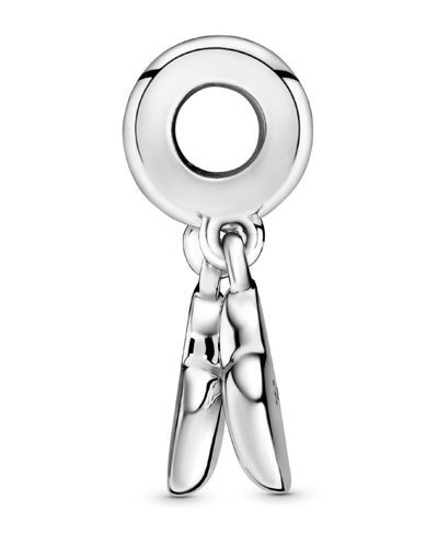 Pandora Sterling Silver Mother Son Heart Split Dangle Charm In Black