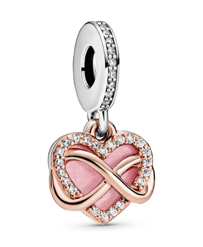 Shop Pandora Cubic Zirconia Sparkling Infinity Heart Dangle Charm In Multicolor