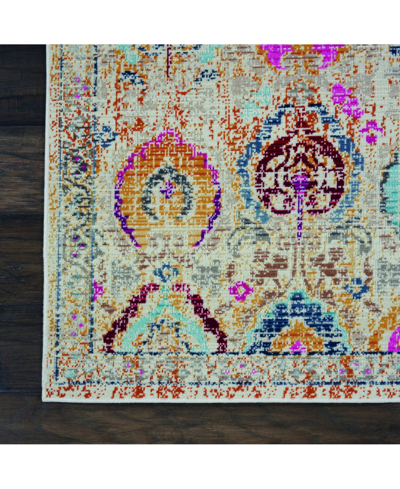 Long Street Looms Era Tabriz Era04 Ivory 2'4" X 8' Runner Rug In Ivory,multi
