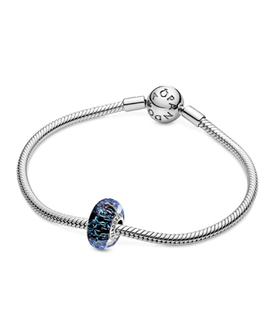 Shop Pandora Sterling Silver Wavy Dark Blue Murano Glass Ocean Charm