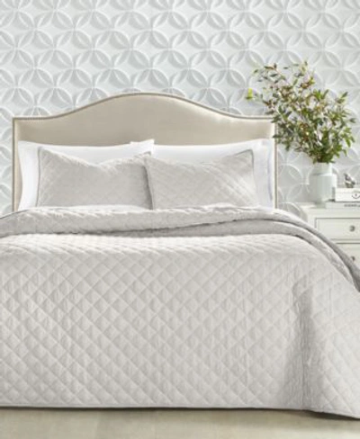 Shop Charter Club Velvet Quilts Created For Macys In Ivory
