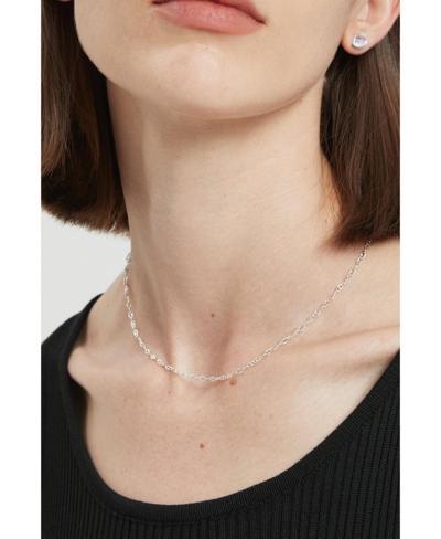 Shop Classicharms Sterling Silver Puffed Mariner Anchor Chain Choker Necklace