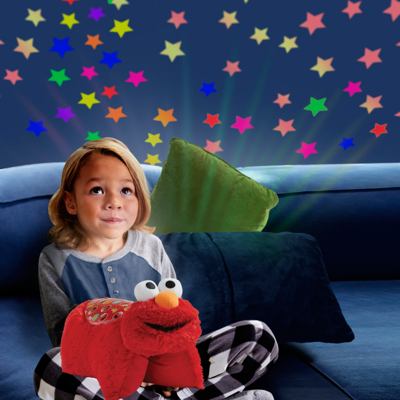 Pillow Pets Sesame Street Elmo Sleeptime Lite In Medium Red