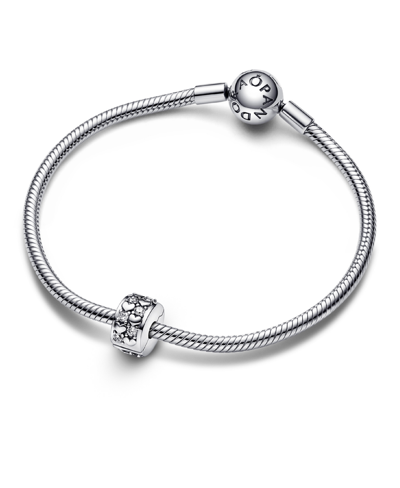 Pandora Cubic Zirconia Infinite Hearts Sparkling Clip Charm In Clear