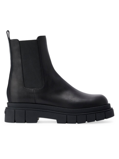 Shop Mackage Men's Storm Leather Chelsea Boots In Black