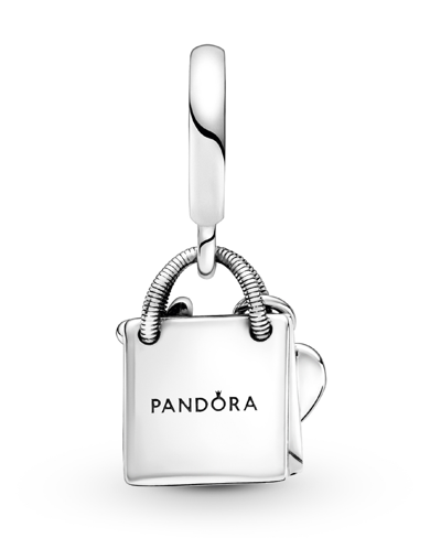 Pandora Sterling Silver Shopping Bag Dangle Charm In Silver