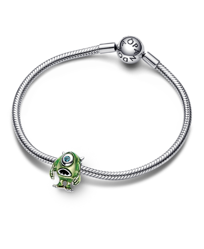Pandora Manmade Crystals Disney Pixar Mike Wazowski Charm In Green