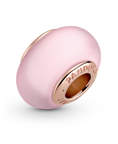 Shop Pandora Pink Charm Matte Pink Murano Glass Charm