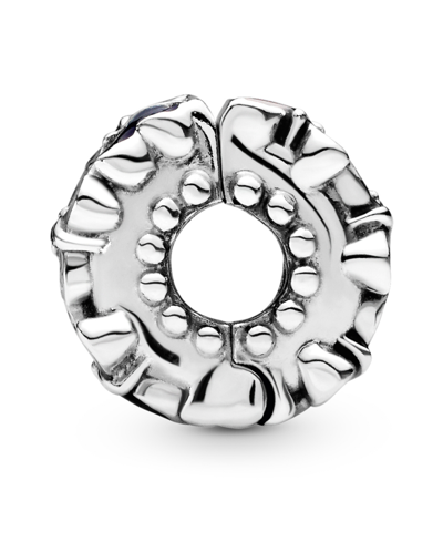 Pandora Sterling Silver Butterflies Clip Charm In Multicolor