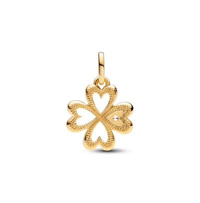 Pandora Me Cubic Zirconia Heart Four-leaf Clover Medallion Charm In Clear